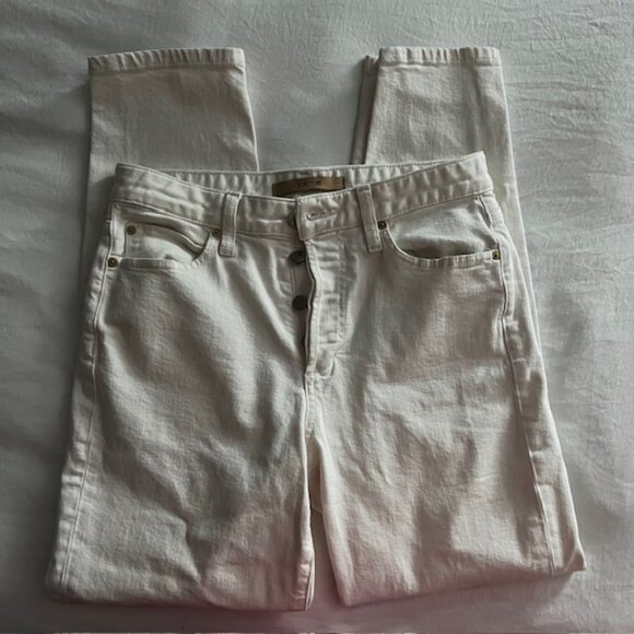 Joe's The Smith High Rise Straight Ankle White Jeans Size 27 - Picture 3 of 7